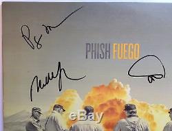Trey Anastasio Mike Page Phish x3 Autographed Signed Record Album LP PSA/DNA