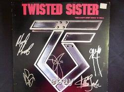 Twisted Sister Band Signed You Can't Stop Rock And Roll Album-5-signing Pics