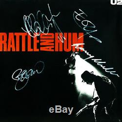 U2 SIGNED ALBUM COA RATTLE AND HUM ALBUM 4 SIGNED
