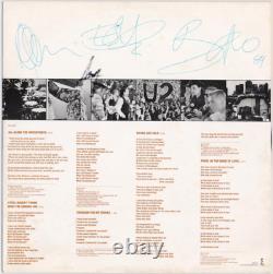 U2 band signed autographed record album sleeve! AMCo LOA! 9602