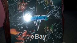 VAN HALEN SIGNED ALBUM. Signed by all four during first United States tour