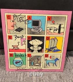 VIAGRA BOYS CAVE WORLD FULLY SIGNED! Vinyl Record Album. NEW AND UNPLAYED