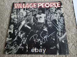 VILLAGE PEOPLE ENTIRE BAND SIGNED Autographed X6 RECORD Album BECKETT LOA