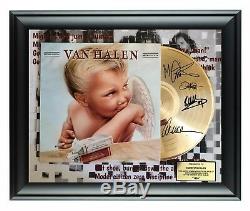 Van Halen Autographed 1984 Album LP Gold Record Award Eddie