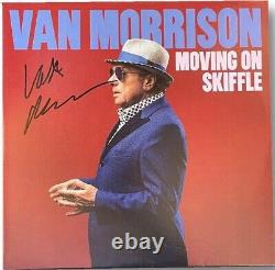 Van Morrison Autographed Record Album Sleeve Moving On Skiffle With Vinyl JSA