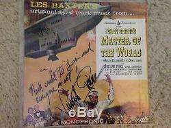 Vincent Price Autographed Record Album Master of the Worldd Soundtrack