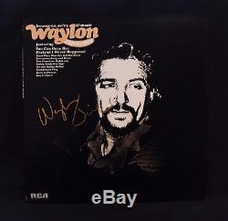 WAYLON JENNINGS-Autographed LONESOME, ON'RY & MEAN Album-Outlaw Country