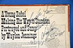 WAYLON JENNINGS Nashville Rebel Autographed JSA Album RCA mono LSP-3736