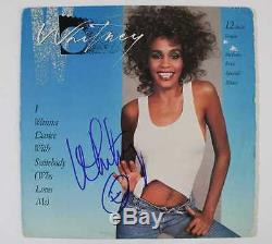 Whitney Houston Dance With Somebody Autographed Record Album Lp Psa/dna