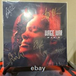 Wage War Manic Fully Signed Vinyl Lp Album New And Unplayed