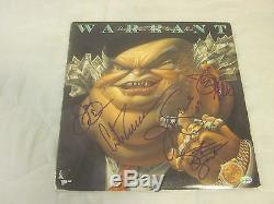 Warrant Autographed Record Album 5 Signatures Hologram