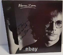 Warren Zevon Signed Autograhed Album cover Sentimental Hygiene Vinyl Record