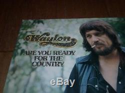 Waylon Jennings Are You Ready Country Signed Autographed Vinyl Record Album COA