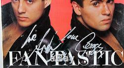 Wham! George Michael & Andrew Ridgeley Signed Fantastic Album Cover BAS #A02041