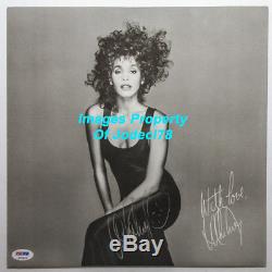 Whitney Houston Signed WHITNEY Vinyl Album Insert PSA/DNA COA