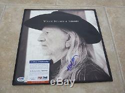 Willie Nelson Heroes Signed Autographed LP Album Record PSA Certified