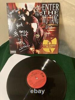 Wu Tang Clan' Signed'36 Chambers' Vinyl 1993 Album Record Wu-Tang Signatures