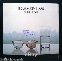 YOKO ONO-Autographed SEASON OF GLASS Album-THE BEATLES-JOHN LENNON