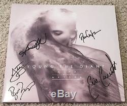 YOUNG THE GIANT SIGNED AUTOGRAPH MIND OVER MATTER VINYL ALBUM withEXACT PROOF