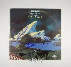 Yes Drama Autographed Signed Album LP Record Certified Authentic PSA/DNA COA