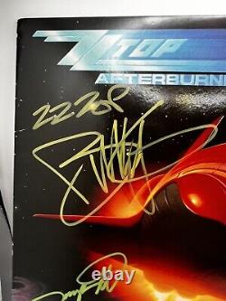 ZZ TOP signed After Burner Album Withcoa. Badass And Rare