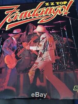 ZZ Top Billy F Gibbons Signed Autographed Vinyl Record Album Fandango JSA
