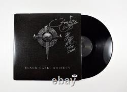 Zakk Wylde Ozzy Black Label Society Autograph Signed Album LP Record PSA/DNA COA