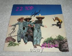 Zz Top Band Signed Dusty Hill El Loco Record Album Coa Frank Beard Billy Gibbons